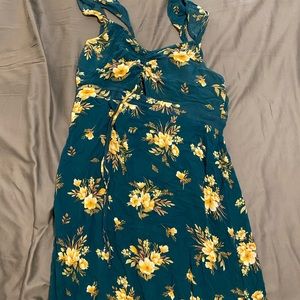 Floral Cutout Maxi Dress